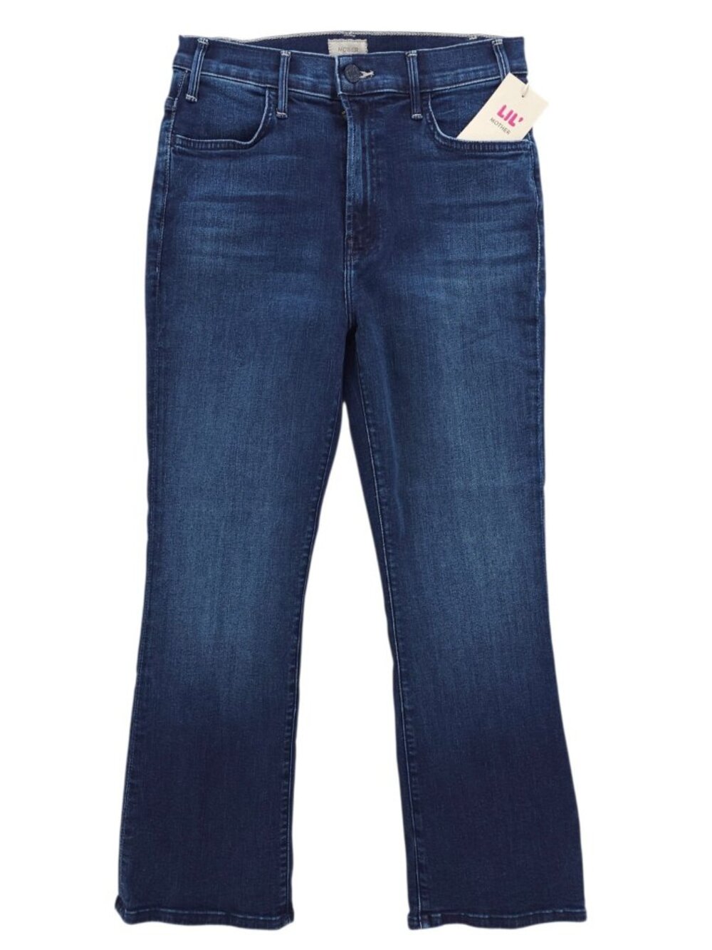 NWT MOTHER LIL Hustler Ankle Bootcut Jeans Heirloom Wash Size PETITE 28